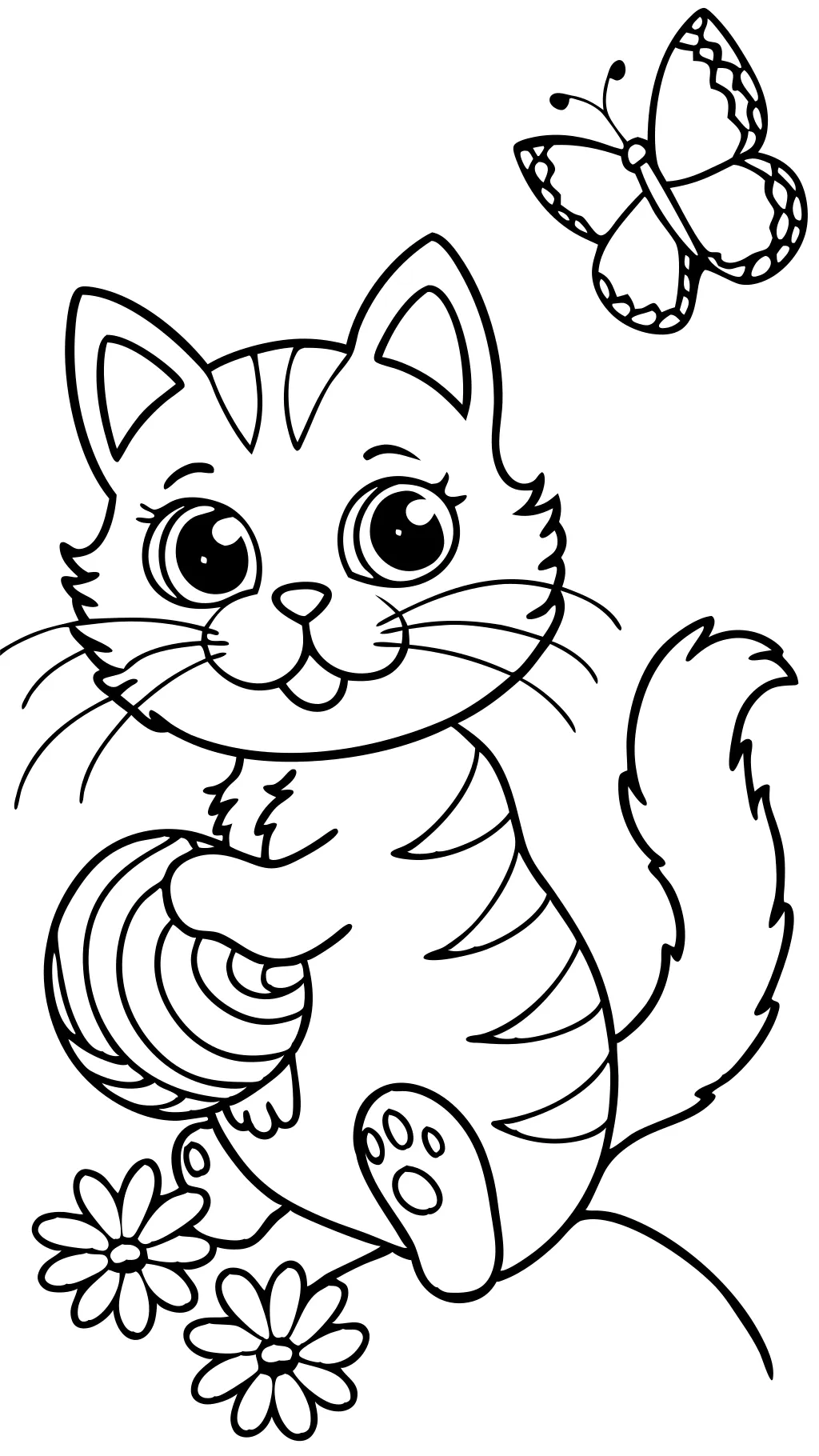 Kitty para colorear